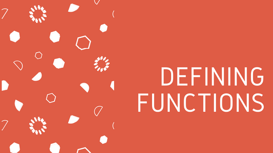 defining functions
